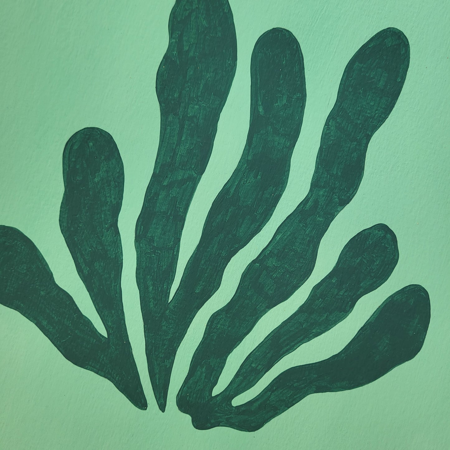 Mint Seaweed Painting