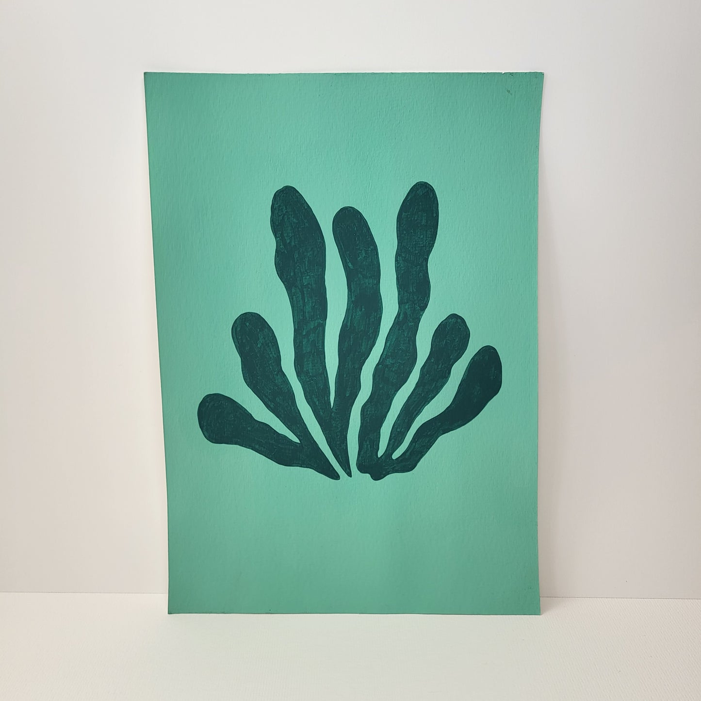 Mint Seaweed Painting