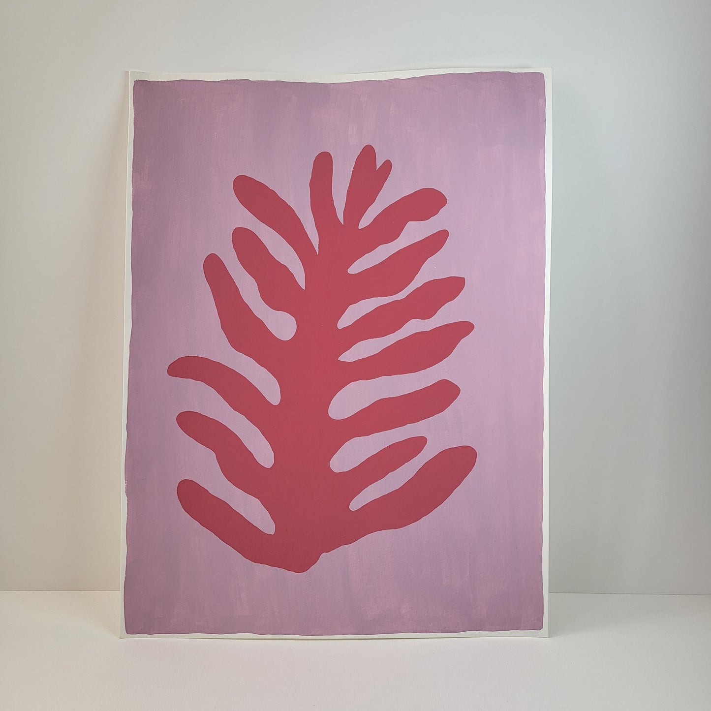 Lilac Leaf Painting