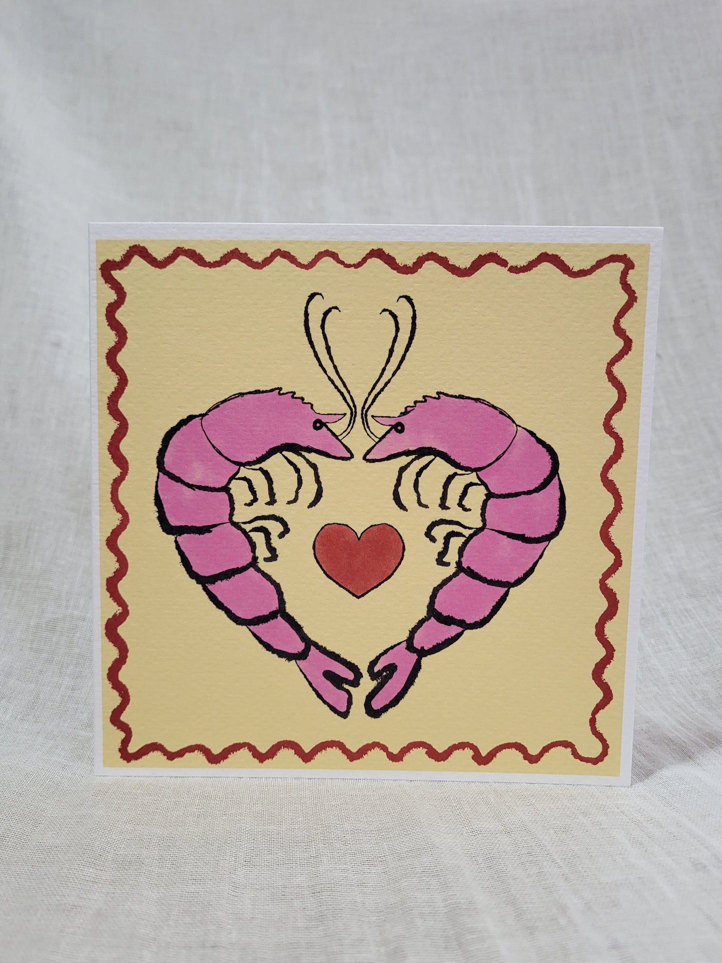 Prawn Greetings Card