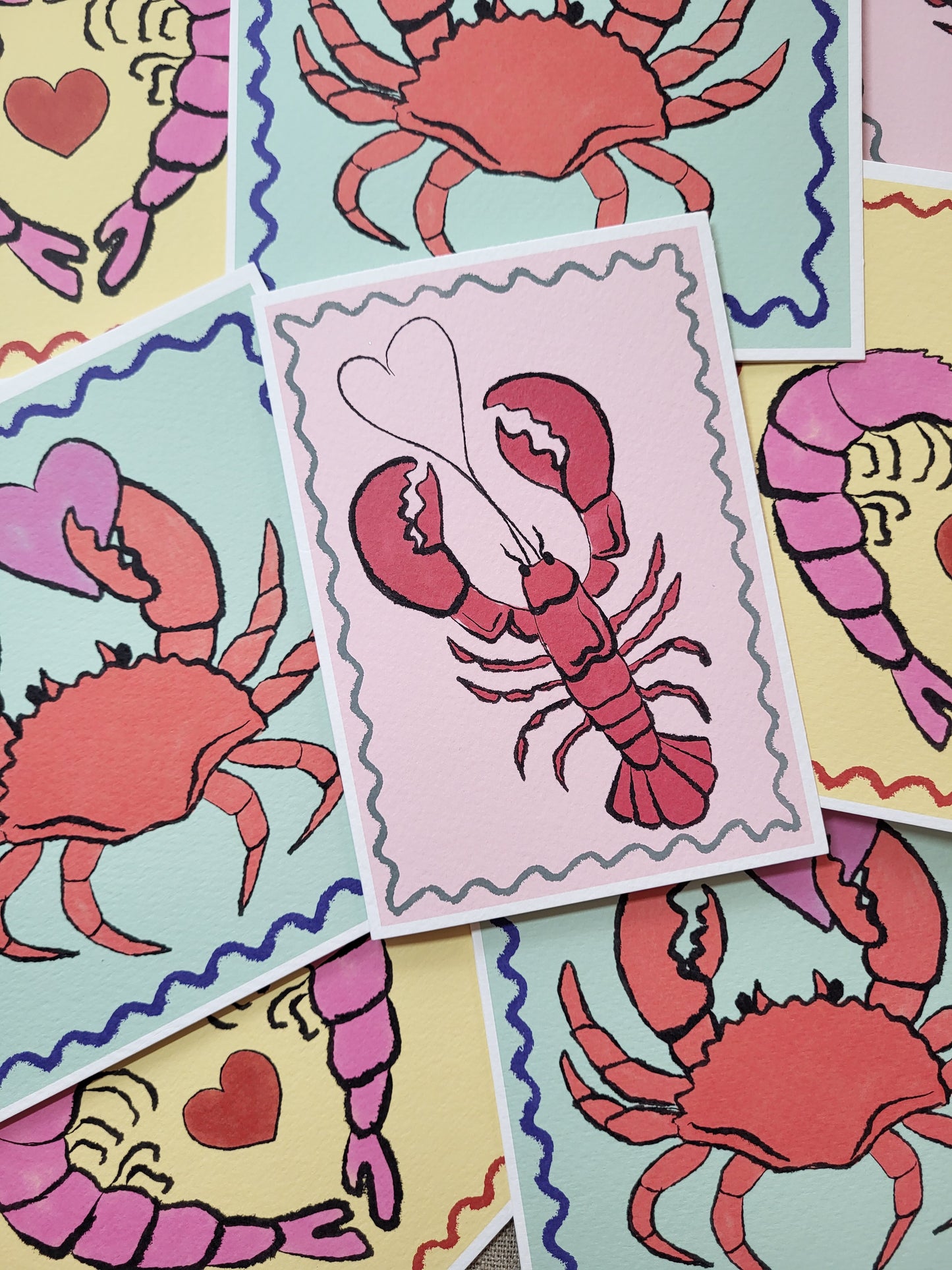 Prawn Greetings Card