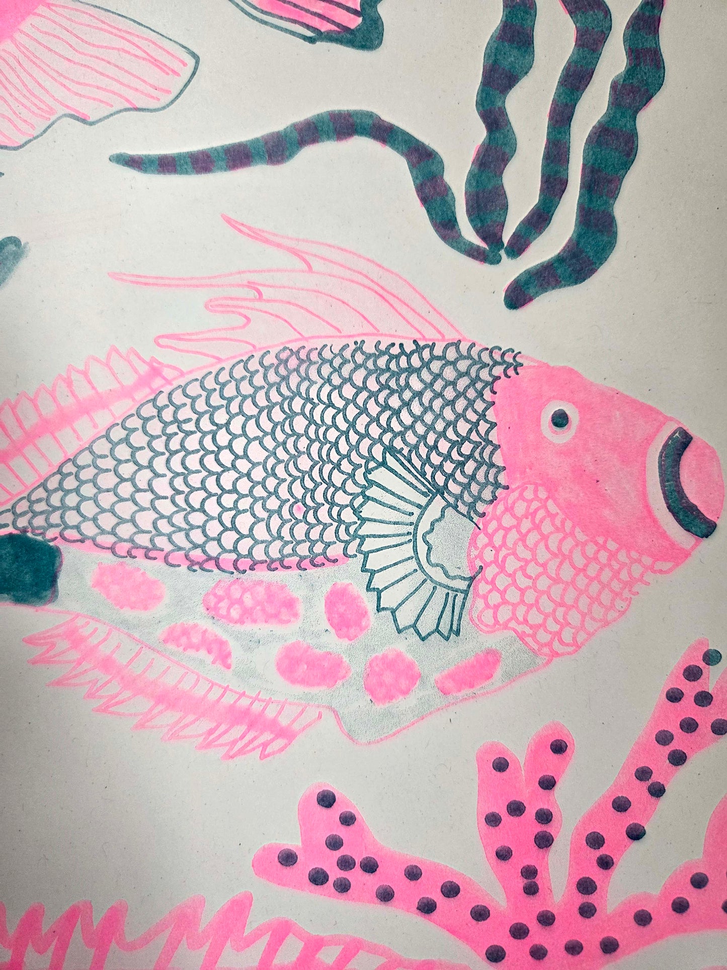 Fish Riso Print