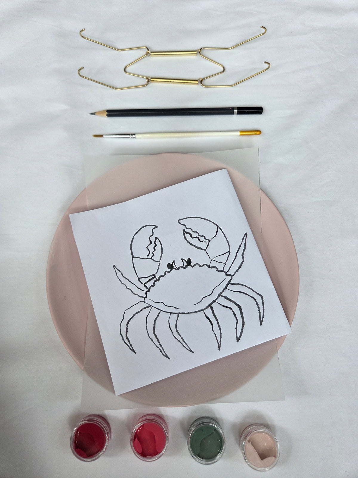 DIY Plate Painting Kit - Crab