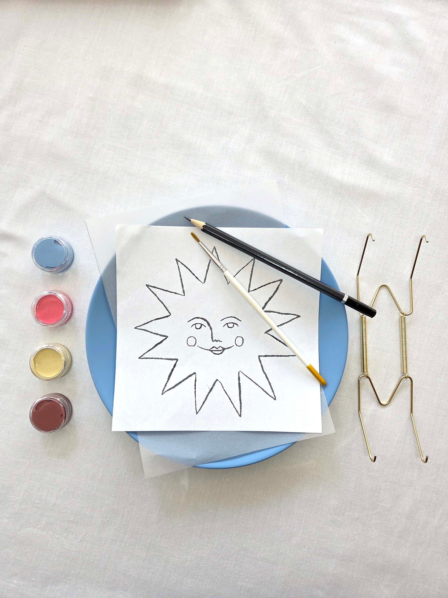 DIY Plate Painting Kit - Sun