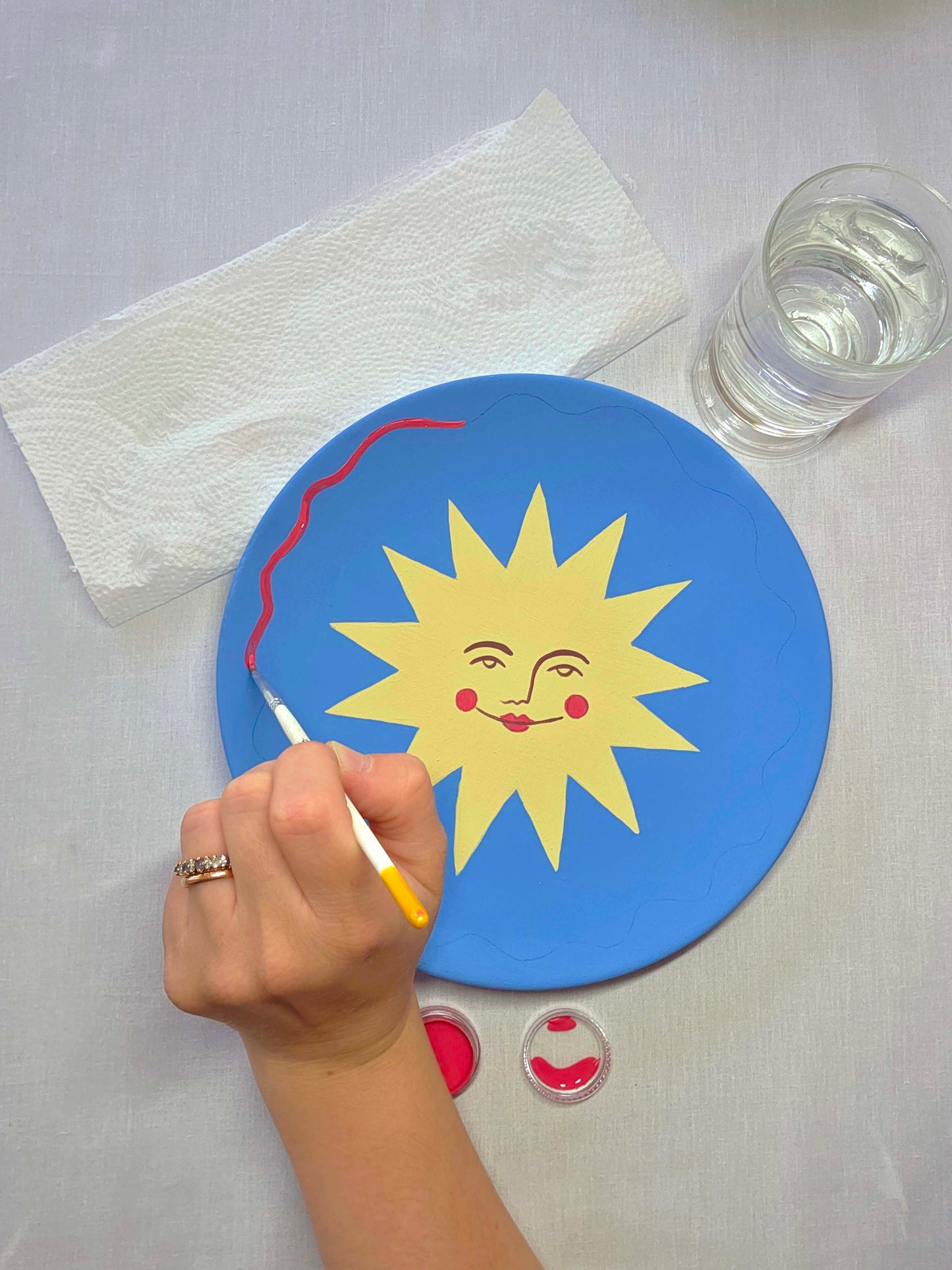 DIY Plate Painting Kit - Sun