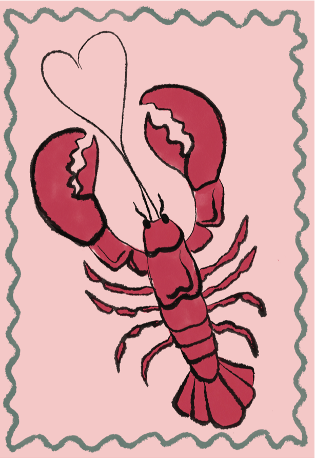 Lobster Greetings Card