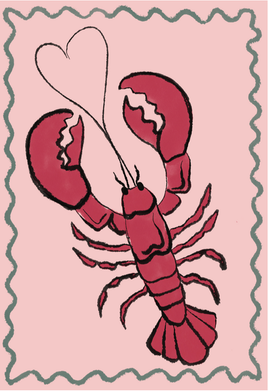 Lobster Greetings Card